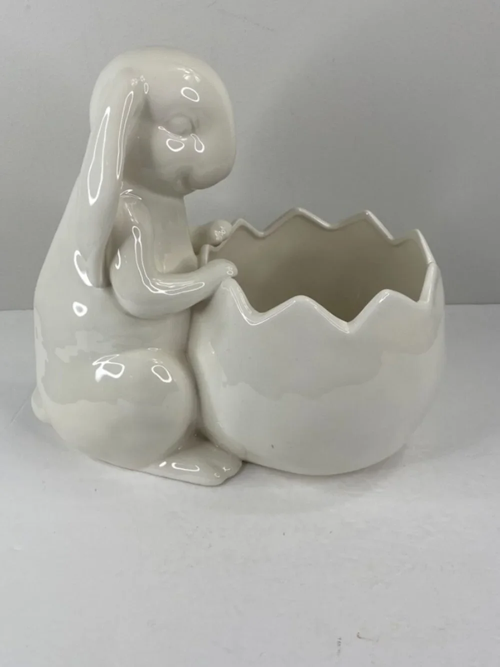 Rae Dunn Hop Bunny Easter Planter Pot Container